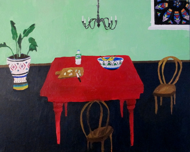 Polly Shindler, ‘Apples and Cheese’, 2017, Painting, Acrylic on canvas, Caitlin Berry Fine Art