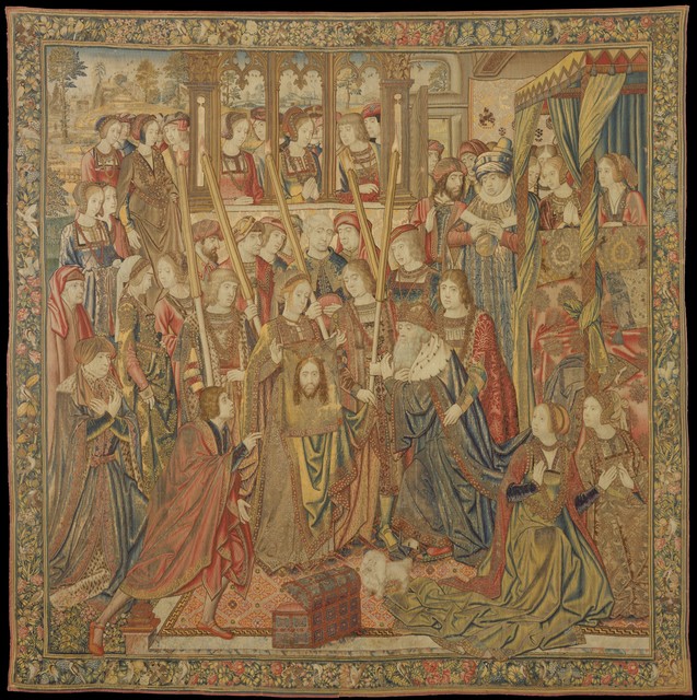 Unknown Flemish, ‘Emperor Vespasian Cured by Veronica's Veil’, ca. 1510, The Metropolitan Museum of Art