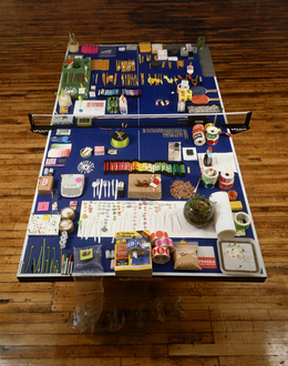 Phoebe Washburn, ‘Ping-Pong Table’, 2007, Photography, Digital c-print, Feuer/Mesler