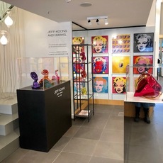 Jeff Koons & Andy Warhol at Bongénie in Lausanne Switzerland