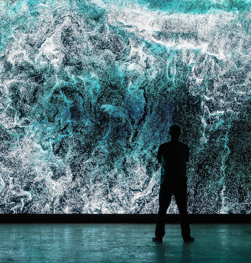 Clifford Ross: Digital Waves Installation Clifford Ross: Digital Waves Installation