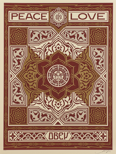 Shepard Fairey (OBEY), ‘Peace and Love Ornament (Holiday Edition), 2012; Idiocracy, 2016; Kiss Me Deadly (Plain), 2007’, Rago/Wright