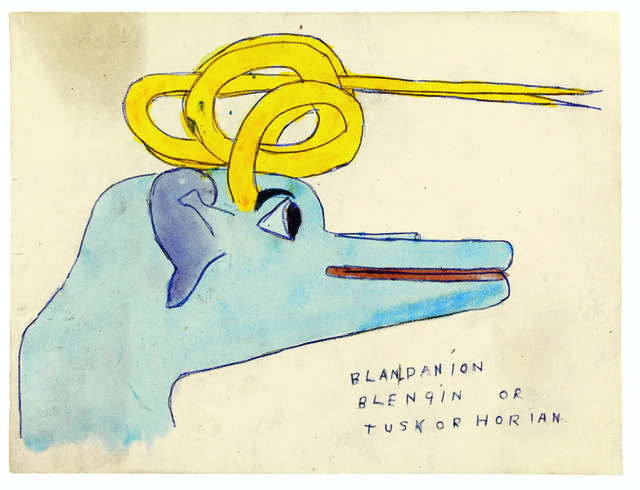 Henry Darger, ‘Blandanion Blengin or Tuskorhorian’, 1910-1970, Musée d'Art Moderne de la Ville de Paris