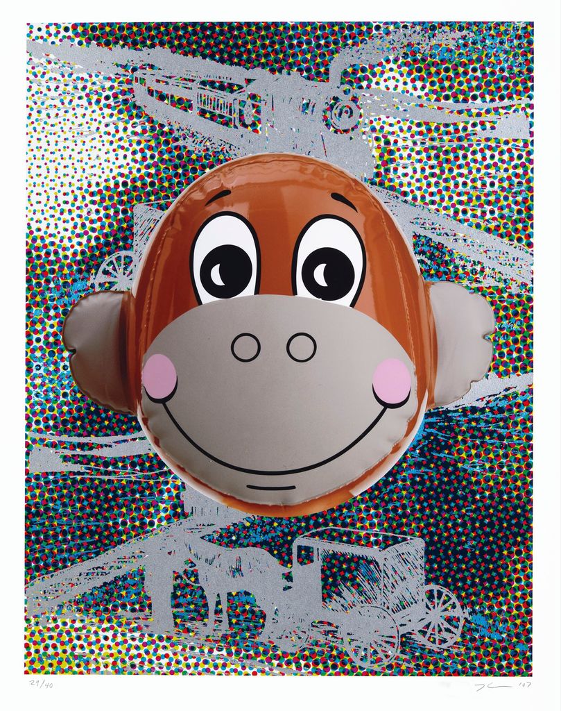 Jeff Koons - Monkey Train (Dots)