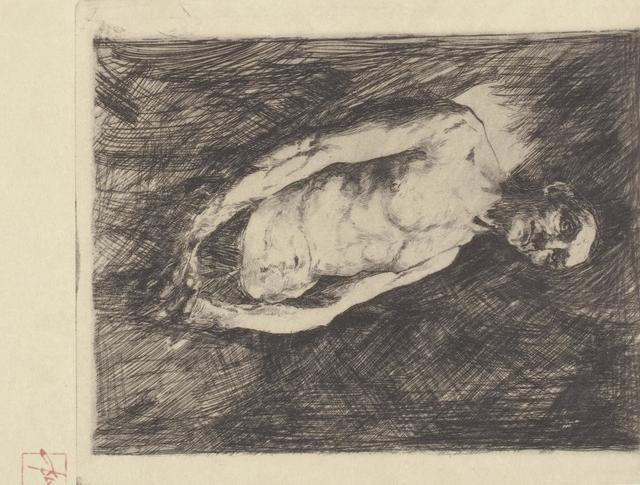 Robert Frederick Blum, ‘Figure of A Man’, 1980-1990, Print, Ink, Indianapolis Museum of Art at Newfields