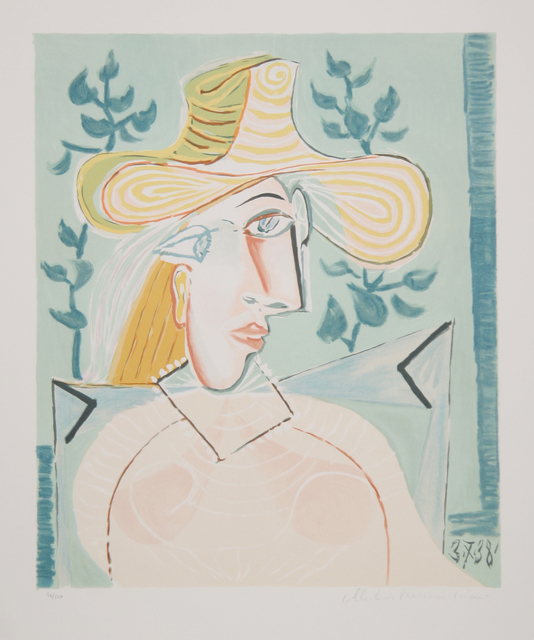 Pablo Picasso, ‘Femme a la Collerette, 1937’, 1979-1982, Print, Lithograph on Arches Paper, RoGallery