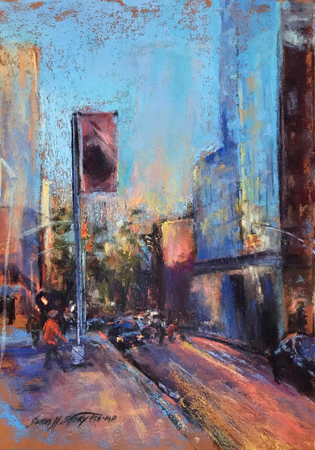 Susan M Story, ‘City Glow’, 2018, Painting, Pastel, The Galleries at Salmagundi