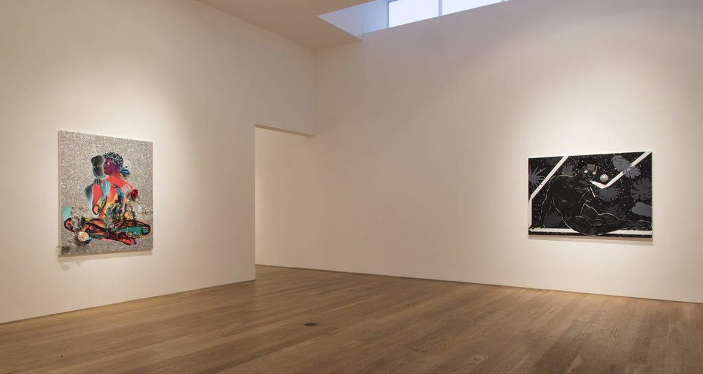 Devan Shimoyama, Installation view at Samuel Freeman, 2016 Devan Shimoyama, Installation view at Samuel Freeman, 2016