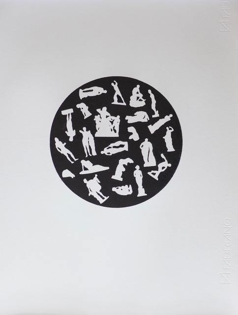 Alexander Massouras, ‘Revolution (circular classical print after Jean Philippe Guy le Gentil), ’, 2017, Print, Woodblock, Joanna Bryant & Julian Page