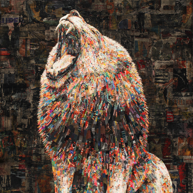 Jay Kelly (b. 1975), ‘Truth Is Beauty’, 2017, Mixed Media, Collage and resin on board, Axiom Contemporary