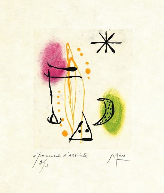Joan Miró, ‘Suite La Bague D'Aurore - plate 2’, 1957, Galerie Maximillian