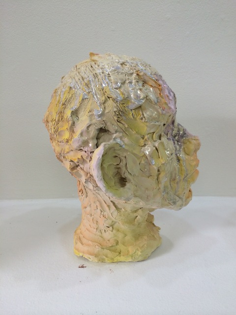 Meghan Smythe, ‘Pink (head)’, 2016, Sculpture, Ceramic, glaze, Mark Moore Fine Art