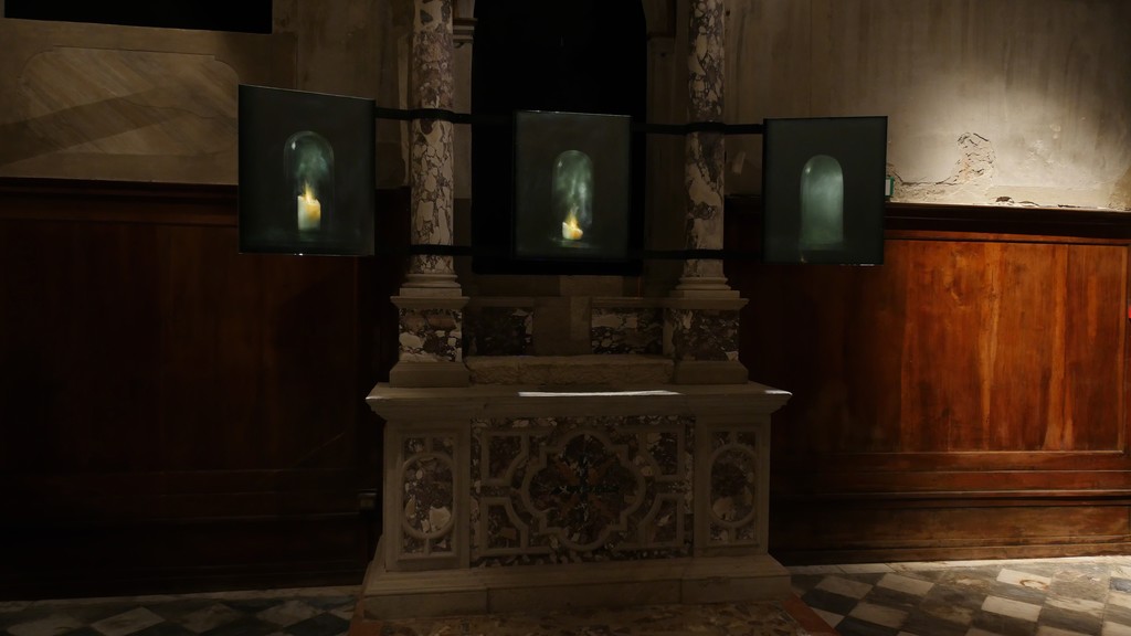 'Speaking in Tongues' installation view, Chiesa di San Gallo, 30124 Venezia, Italy. Image courtesy Paul Benney studios and Anima Mundi 'Speaking in Tongues' installation view, Chiesa di San Gallo, 30124 Venezia, Italy. Image courtesy Paul Benney studios and Anima Mundi