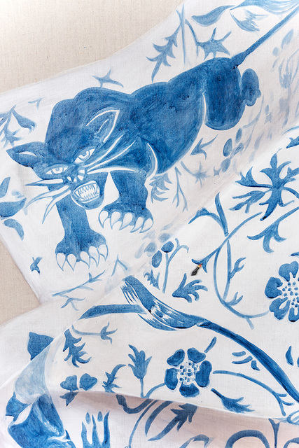 Firelei Báez, ‘Bloodlines (past forces of oppression become frail and fallible) (detail)’, 2015, Painting, Pérez Art Museum Miami (PAMM)
