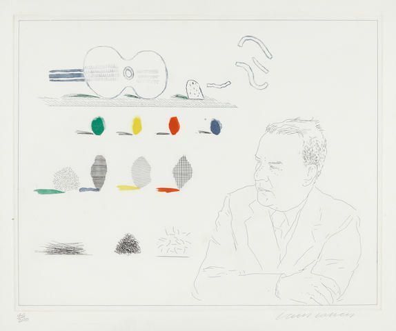 David Hockney - The Poet, from The Blue Guitar (MCA Tokyo 190)