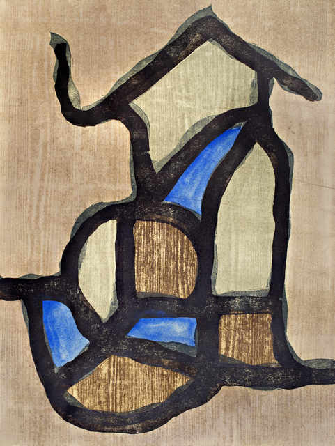 Chuck Webster, ‘Cathedrals III’, 2015, Print, 4 block, 6 color woodcut with paper toning in walnut ink and additions with watercolor, David Krut Projects