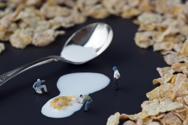 Christopher Boffoli, ‘Soggy Flake Incident’, 2013, Photography, Archival pigment ink print on metallic paper, Winston Wächter Fine Art