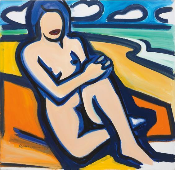 Tom Wesselman - Blue Nude Drawing (/99)