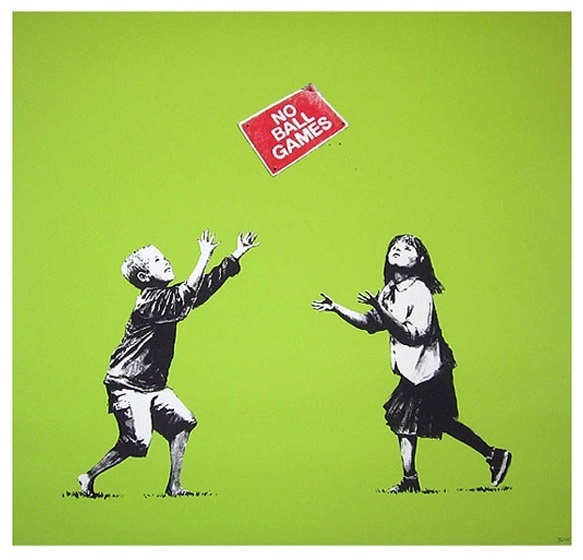 Banksy, ‘No Ball Games (Green)’, 2009, Prescription Art