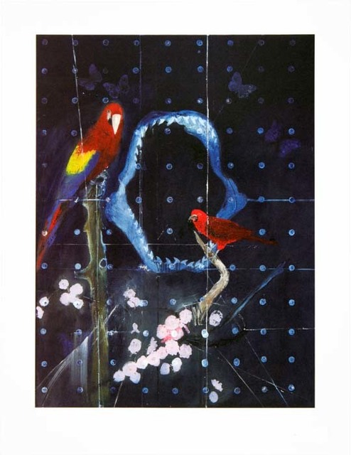 Damien Hirst, ‘Red Bird and Parrot with Shark Jaw’, 2012, Kenneth A. Friedman & Co.