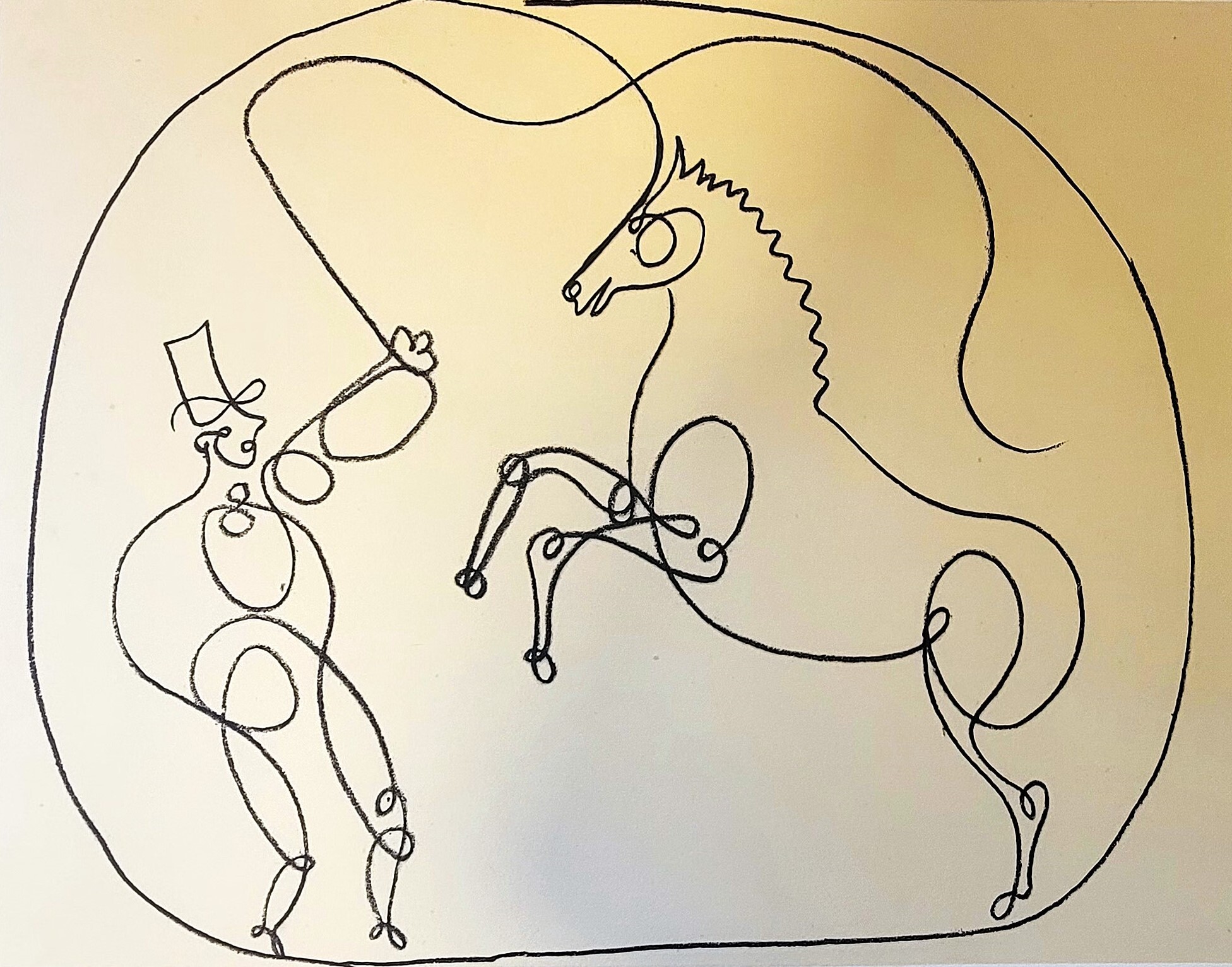 Cheval et son dresseur (Cirque) — Pablo Picasso