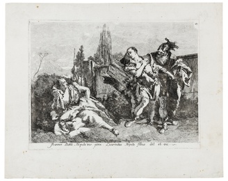 Rinaldo abandoning Armida, after Giovanni Domenico Tiepolo