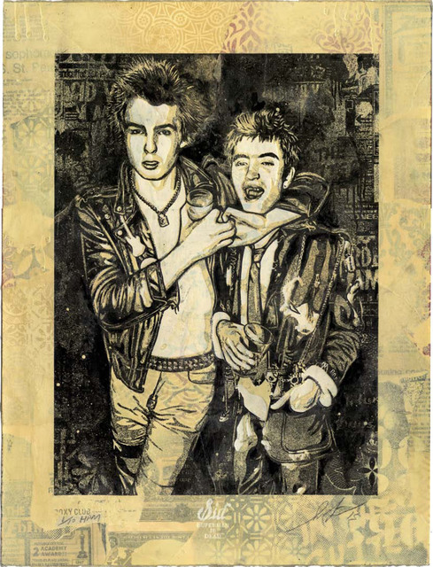 Shepard Fairey (OBEY), ‘Sid Choking A Friend’, 2013, Subliminal Projects