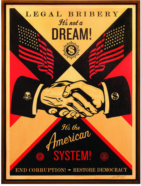 Shepard Fairey (OBEY), ‘End Corruption’, 2015, Underdogs Gallery