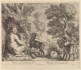 Schelte Adams Bolswert after Jacob Jordaens, ‘Pan Playing the Flute’, Print, Engraving, National Gallery of Art, Washington, D.C.
