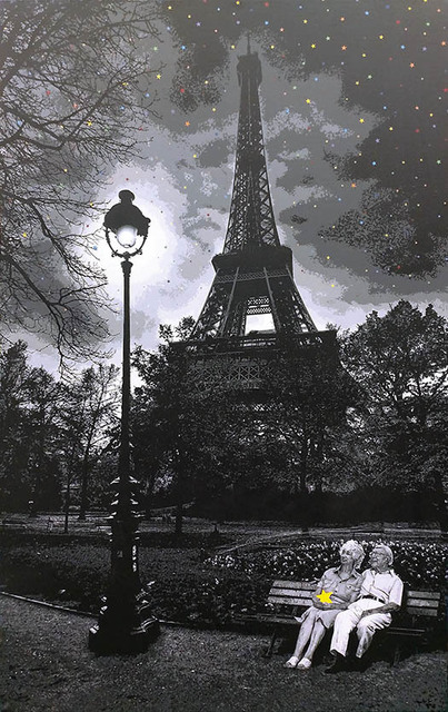 roamcouch, ‘When You Wish Upon A Star, Paris ’, 2014, Painting, Spray Paint on Canvas, End to End Gallery