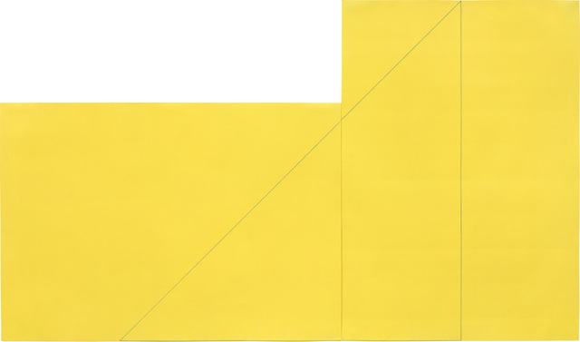 Robert Mangold (b.1937), ‘A Triangle within Two Rectangles’, 1977, Painting, Acrylic and graphite on two adjoined sheets of paper, Phillips