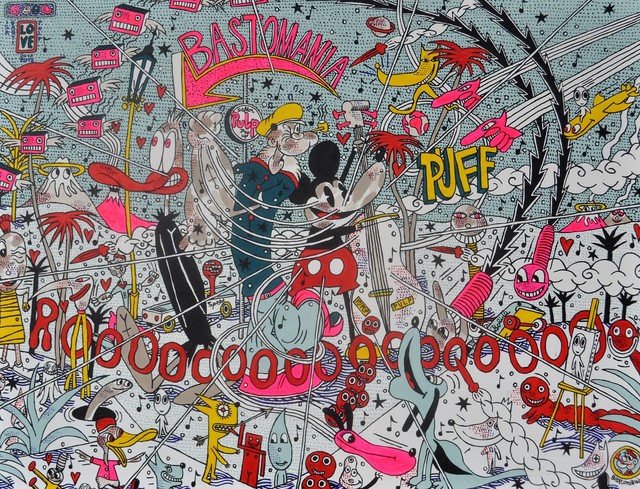 M.S. BASTIAN & ISABELLE L., ‘Bastomania’, 2017, Painting, Acrylic on canvas, GALERIE URS REICHLIN