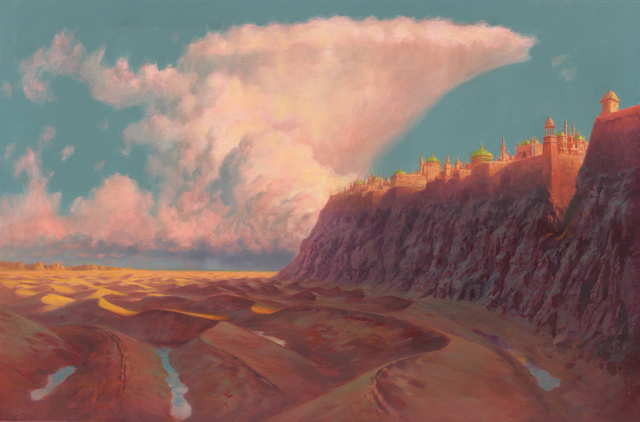 Mark Harrison, ‘The Ramparts of Al Kazaar’, 2018, Painting, Oil on linen, IX Gallery