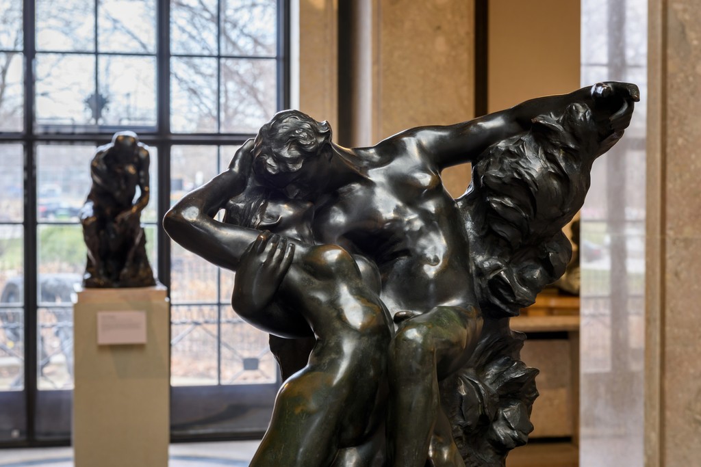 Installation Photograph of "The Kiss at the Rodin Museum" Courtesy of the Philadelphia Museum of Art. Installation Photograph of "The Kiss at the Rodin Museum" Courtesy of the Philadelphia Museum of Art.