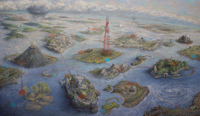 Michèle Fenniak, ‘Islands’, 2013, Painting, Oil on panel, Forum Gallery
