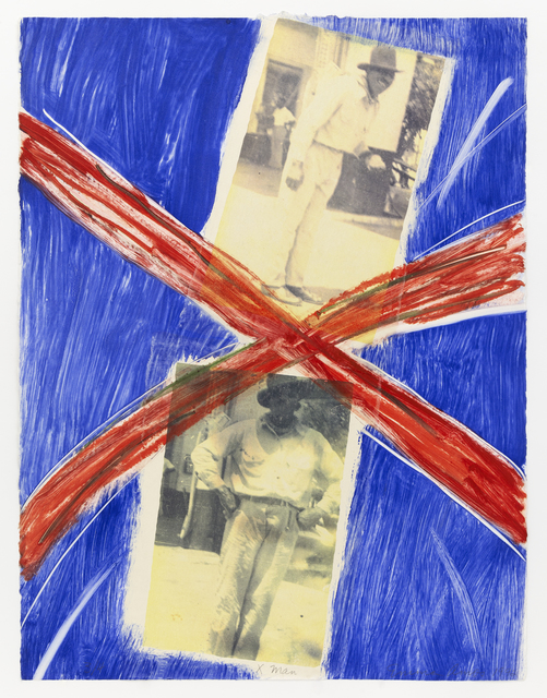 Emma Amos, ‘X Man’, 1992, Print, Monoprint/photo, Mary Ryan Gallery, Inc