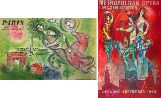 Marc Chagall, ‘Two Lithographic Posters in Colors: Romeo & Juliet, Carmen’, Print, Lithograph posters, Rago/Wright