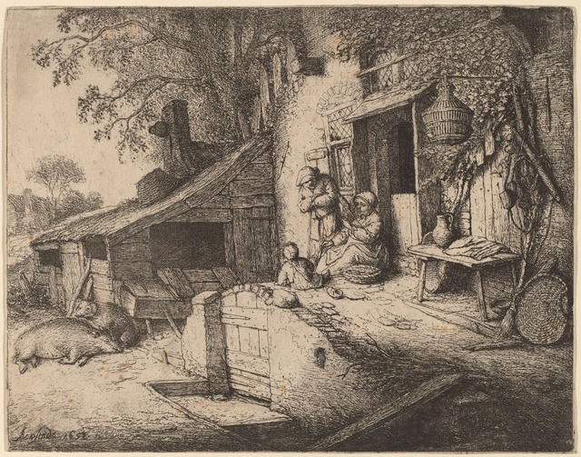 Adriaen van Ostade, ‘The Spinner’, 1652, National Gallery of Art, Washington, D.C.