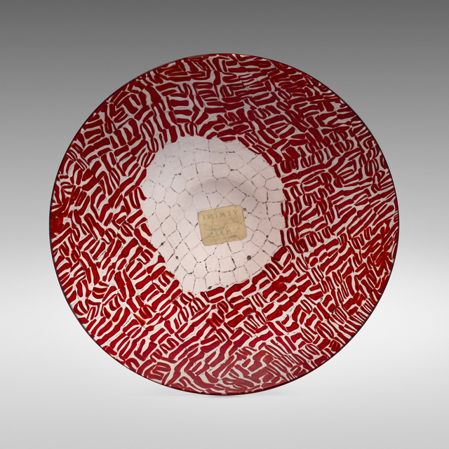 Paolo Venini, ‘Murrine plate’, 1957, Design/Decorative Art, Fused glass S-type murrine with wheel-carved surface, Rago/Wright