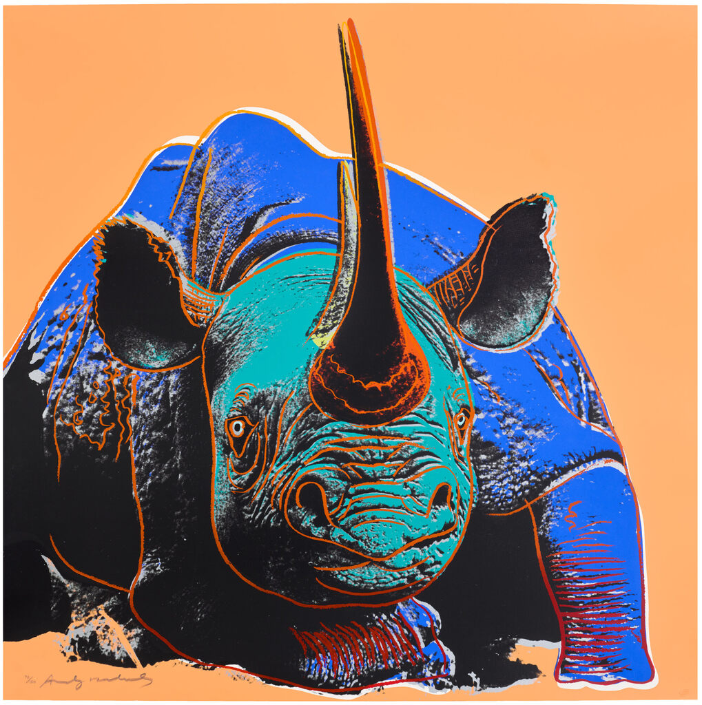 Andy Warhol - Black Rhinoceros, from Endangered Species (F. & S. 301)