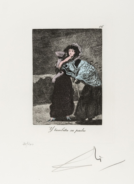 Salvador Dalí, ‘Plate 16 (From Les Caprice de Goya de Dalí) (M & L 863)’, 1977, Forum Auctions