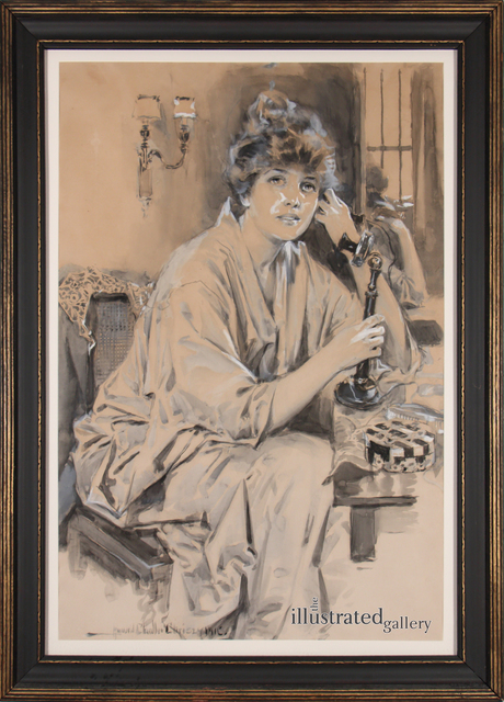 Howard Chandler Christy, ‘Portrait of Woman’, 1916, Drawing, Collage or other Work on Paper, Ink and Gouache on Paper, The Illustrated Gallery