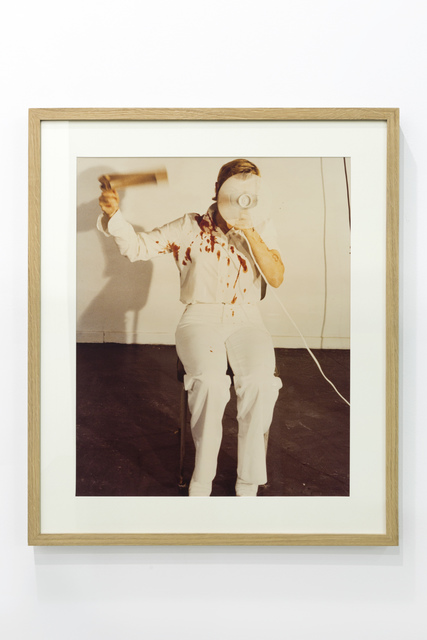 Gina Pane, ‘Moment de l'action mélancolique 2 x 2 x 2, Naples’, 1974, Print, Chromogenic print, flush-mounted on board, Richard Saltoun