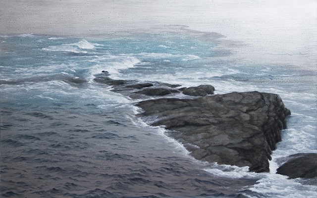 Lisa Lebofsky, ‘Land and Sea’, 2017, Painting, Oil on Aluminum, James Baird