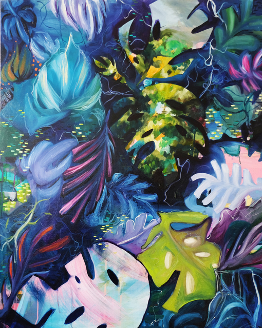 Julia Benz, ‘Bohemian’, 2017, Painting, Acrylics, Ink, Spraypaint on canvas, Die Kunstagentin