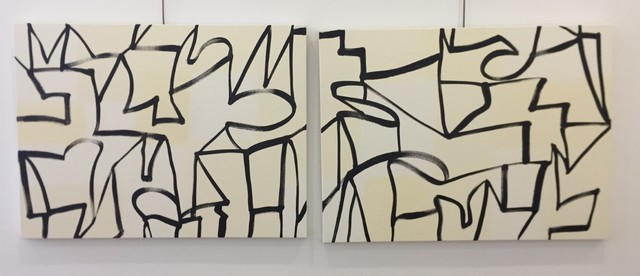 Melissa Meyer, ‘Untitled (Dyptich) ’, 2018, Painting, Oil on canvas, Nikola Rukaj Gallery