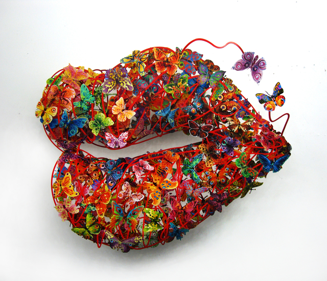 David Gerstein, ‘BURNING LIPS烈焰紅唇’, 2010, Installation, Steel不鏽鋼 3層, Artrue Gallery