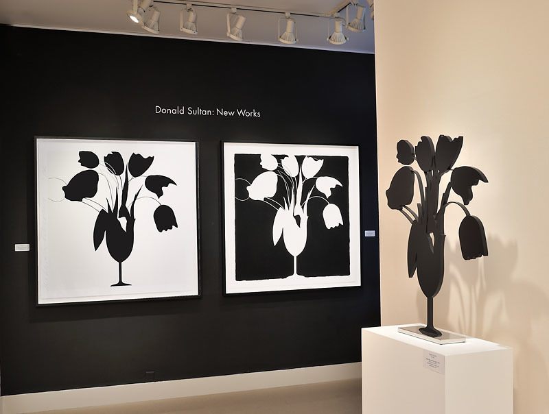 Donald Sultan installation at Meyerovich Gallery Donald Sultan installation at Meyerovich Gallery