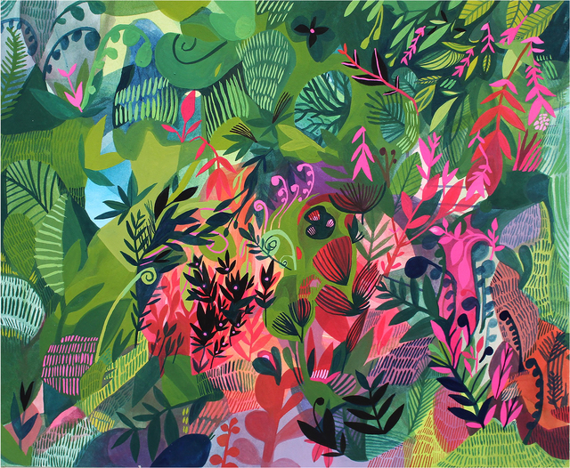 Ashley Amery, ‘Undergrowth ’, 2016, Painting, Gouache on paper, Rebecca Hossack Art Gallery