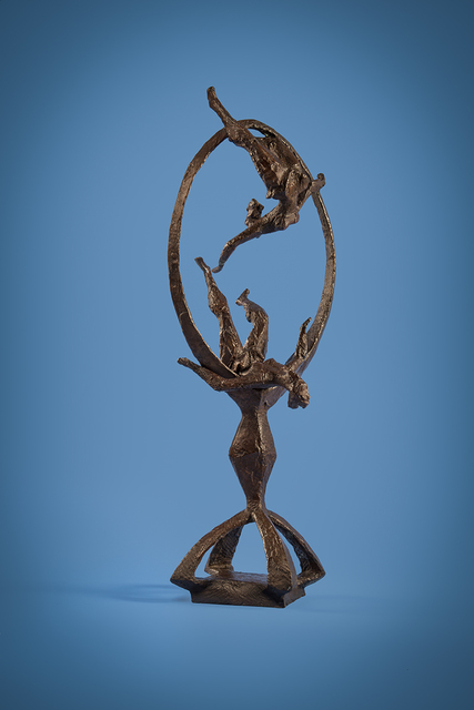 Chaim Gross, ‘Acrobats Through the Ring’, 1964, Sculpture, Bronze, Forum Gallery